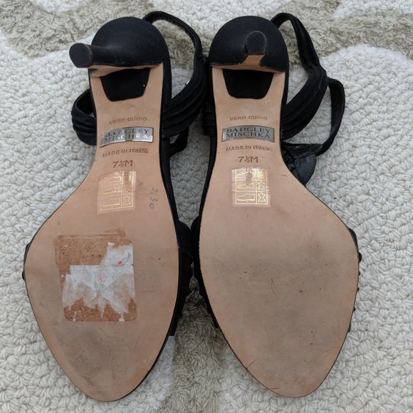 Badgley Mischka Black Suede Heels Size 7.5 *NEW* - Picture 4 of 8